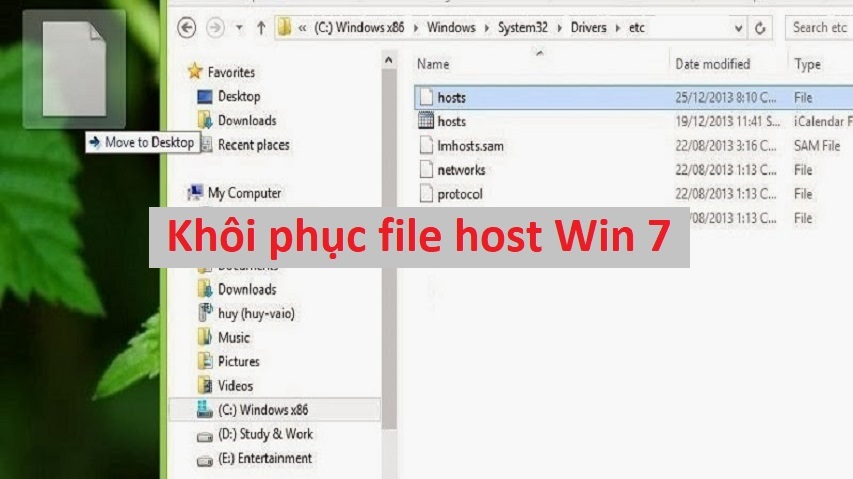 huong dan khoi phuc file host win 7