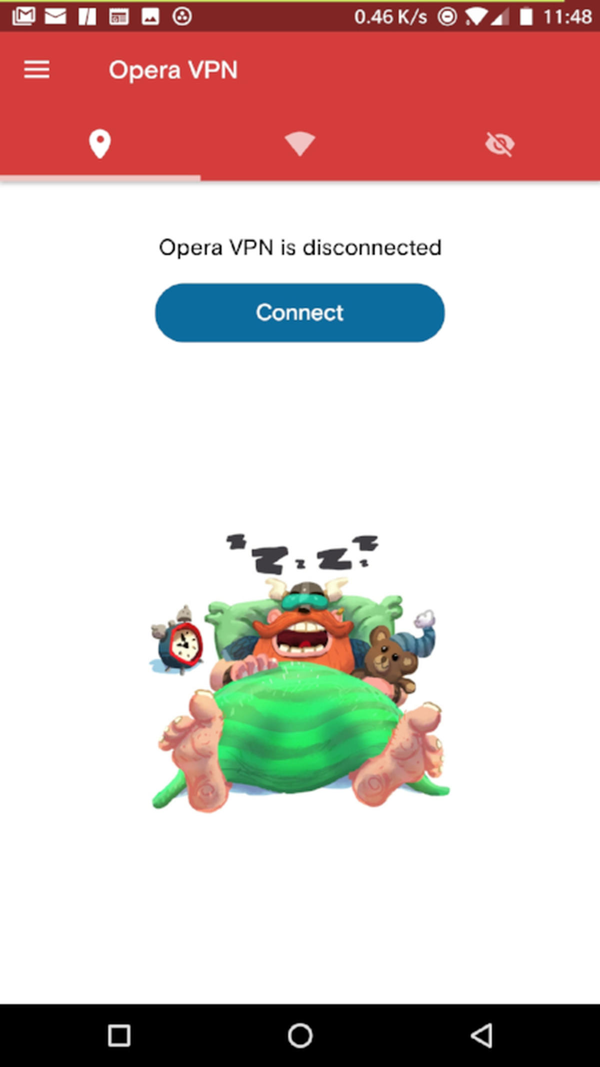 Opera VPN FAKE IP trên điện thoại
